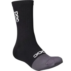 POC FLAIR SOCK MID URANIUM BLACK/SYLVANITE GREY 23