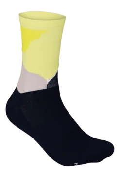 POC Essential Print Sock - Color Splashes Multi Sulfur Yellow