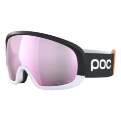 POC Fovea Mid Clarity Comp Goggles Black White With Low Light Lens