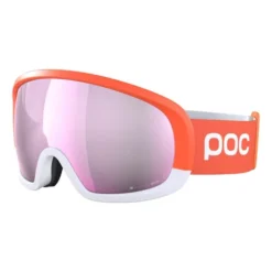 POC Fovea Mid Clarity Comp Goggles Orange White With Low Light Lens