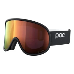 POC Retina Big Clarity Goggles Black With Clarity Spektris Orange Lens