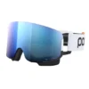 POC Nexal Mid Clarity Comp Goggles White Black With Clarity Comp Spektris Blue Lens