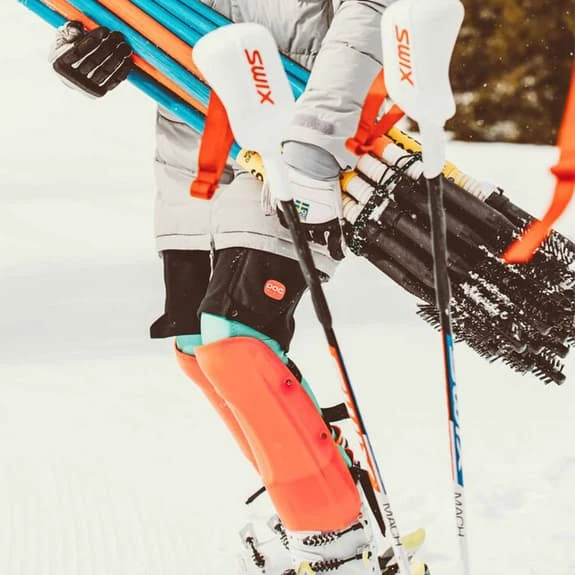 POC Classic Shin Guards Fluorescent Orange 2 POC Classic Shin Guards Fluorescent Orange - Image 2