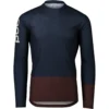 POC MTB Pure LS Jersey - Tourmaline Navy/Axinite Brown