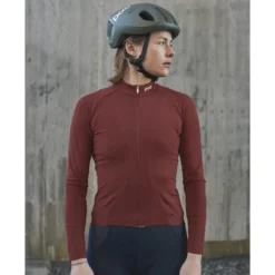 POC Women's Ambient Thermal Jersey - Garnet Red -Sport Style Shop poc womens ambient thermal jersey 1133 garnet red 3 1 1224040