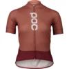 POC Women's Essential Road Logo Jersey - Himalayan Salt/Garnet Red